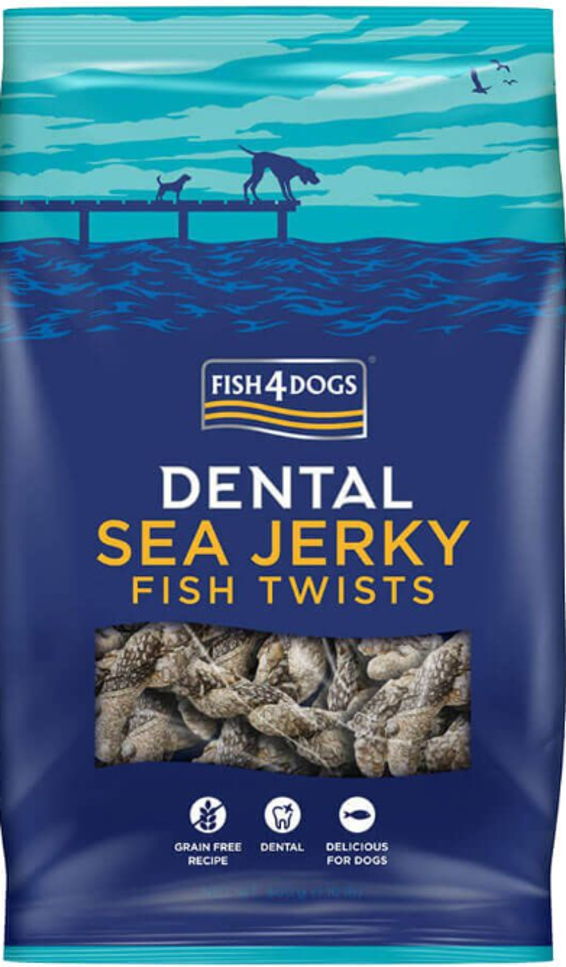Fish4dogs sea top jerky squares